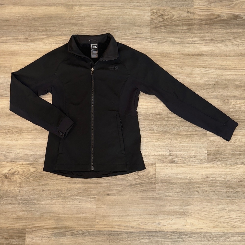 The North Face Womens Apex Bionic Softshell Jacket Black S Full Zip Windproof